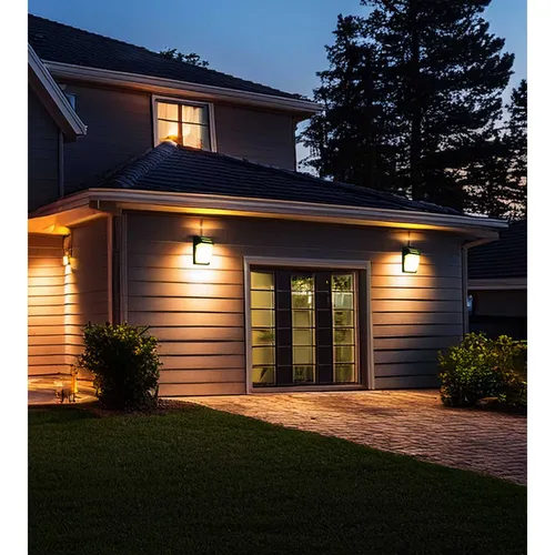 kinkiety zewnętrzne montowane symetrycznie