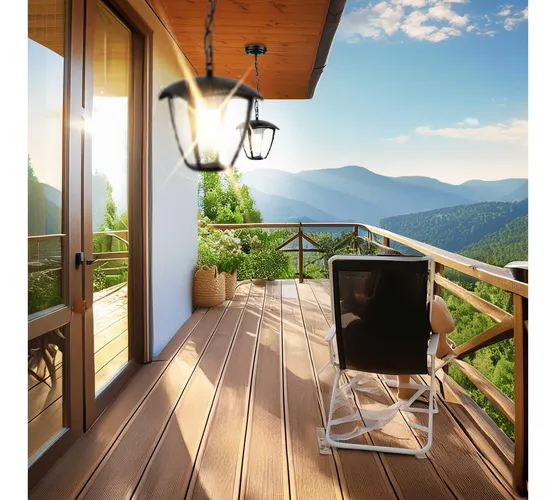 oświetlenie tarasu lampami elewacyjnymi