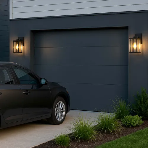 Kinkiet LEDLUX zamontowany na elewacji – aranżacja