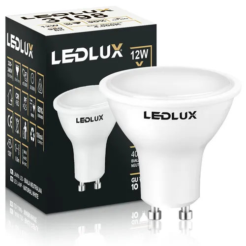 żarówka LED GU10 12W w barwie neutralnej