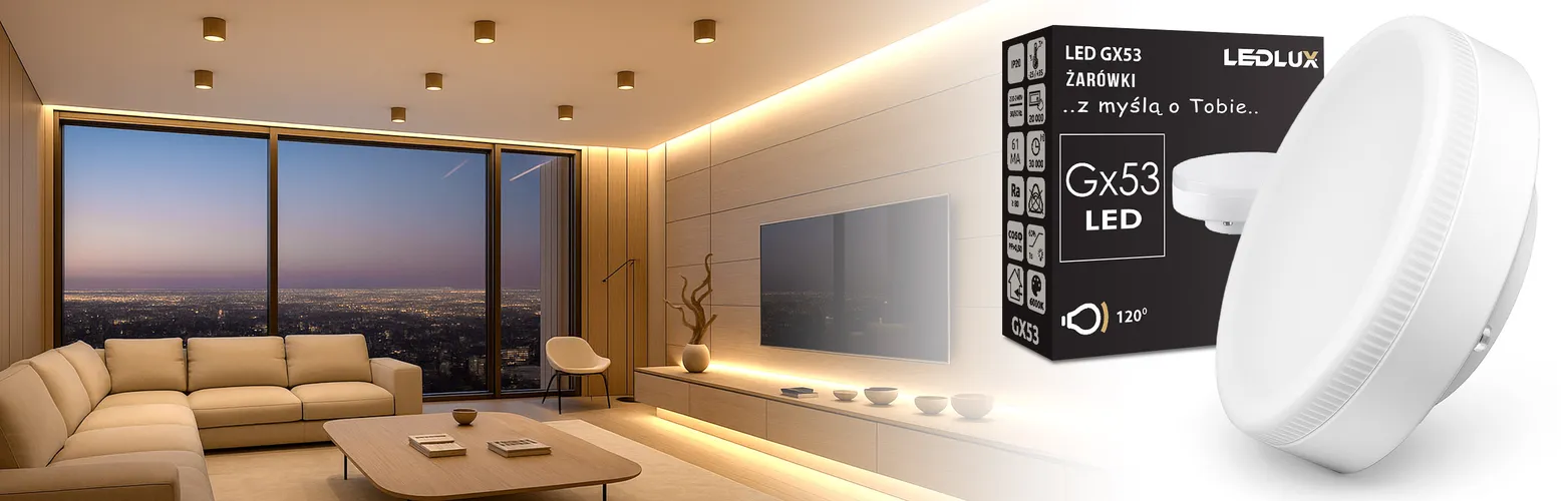 Żarówka LED GX53 12W 6000K LEDLUX – zdjęcie główne