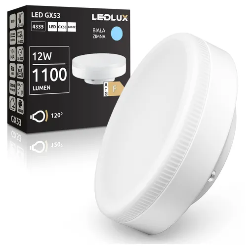 Najważniejsze cechy żarówki LED GX53 12W 6000K