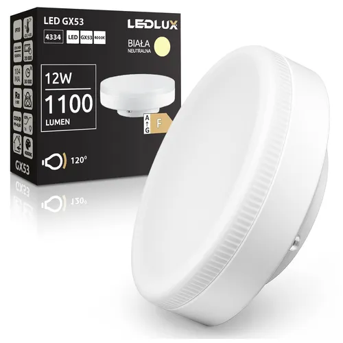 Najważniejsze cechy żarówki LED GX53 12W 4000K