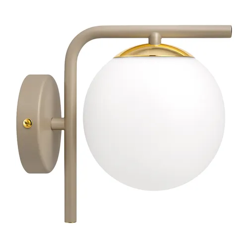 Kinkiet ścienny kula złoto-beżowy LX1428 LEDLUX