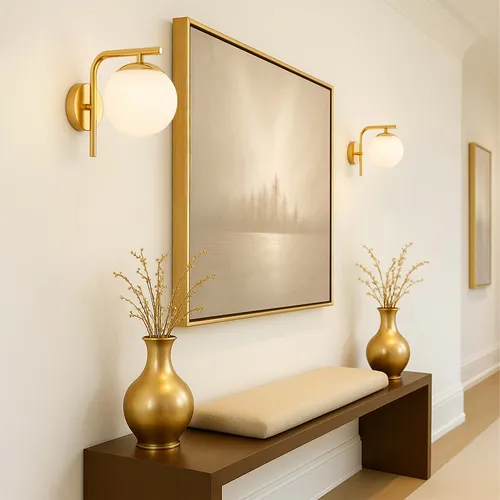 Aranżacja kinkietu LX1428 w salonie