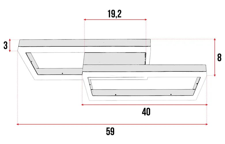 konstrukcja lampy wiszącej LED 