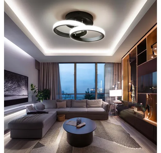 designerska lampa sufitowa LED do salonu