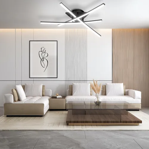 nowoczesna lampa sufitowa LED do salonu
