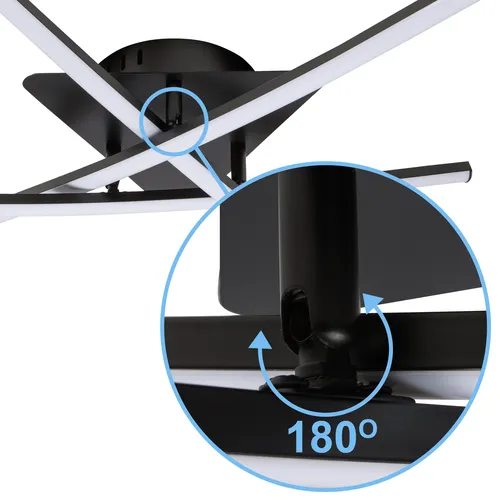 designerska lampa sufitowa LED