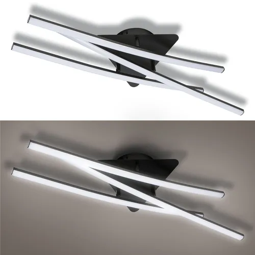 zbliżenie na zintegrowany moduł LED w lampie sufitowej