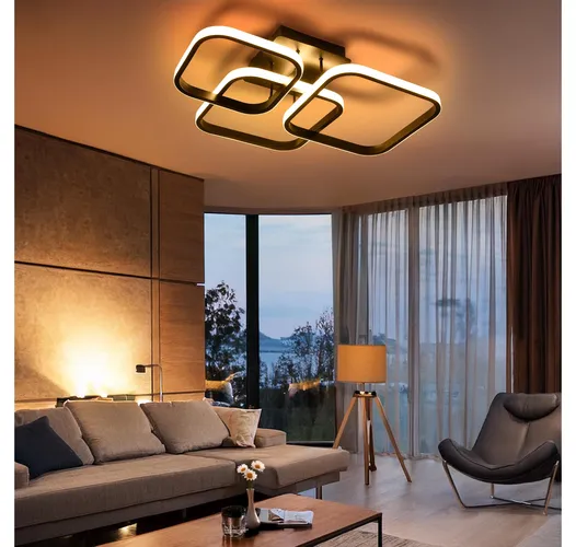 światło ciepłe 3000k z lampy sufitowej LED