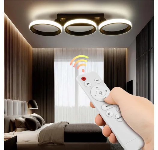 światło ciepłe 3000k z lampy sufitowej LED