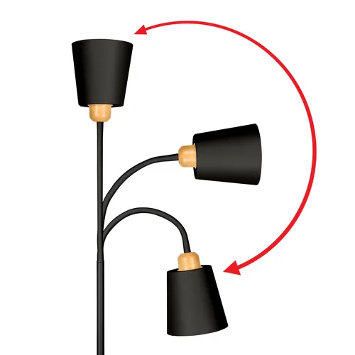 Lampa podłogowa 2-kloszowa – jak dobrać żarówki E27 do górnego i dolnego klosza