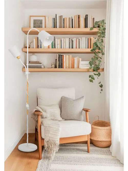 Aranżacja: lampa podłogowa LEDLUX w sypialni – nastrojowe i punktowe oświetlenie