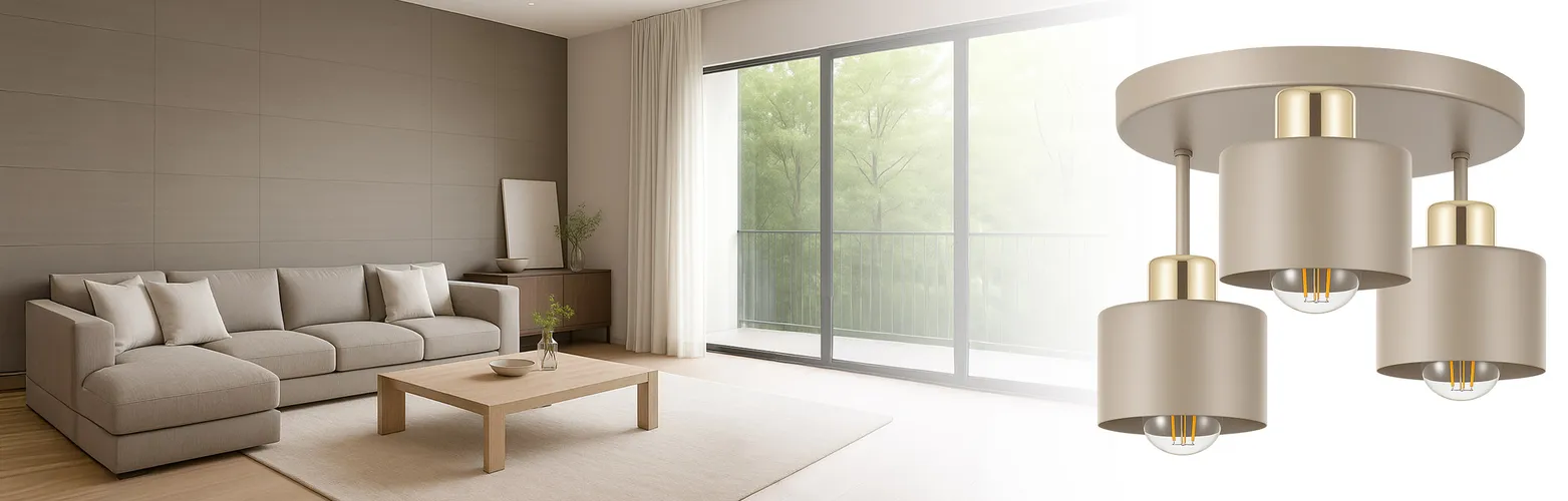 LAmpa LX1020-BEIGE-GOLD-3064