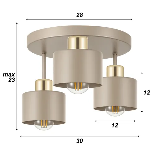 Wymiary oraz dane techniczne lampy