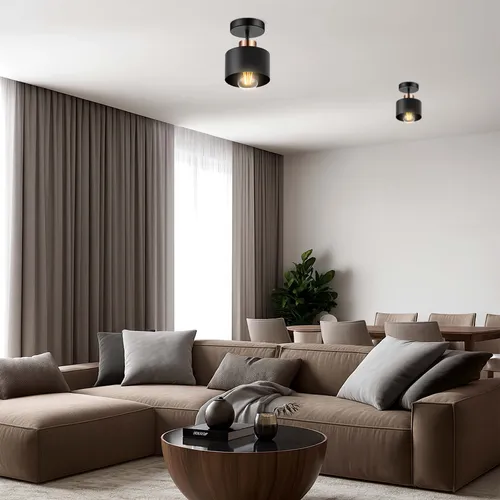 aranżacja lampy w salonie