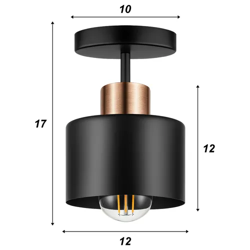 Wymiary lampy LX-1038