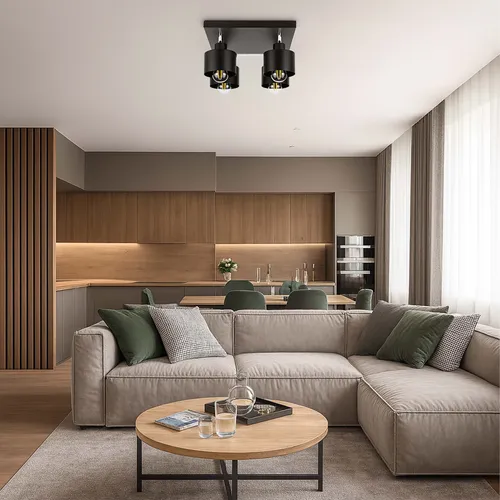 Aranżacja: lampa 4-punktowa nad stołem w jadalni