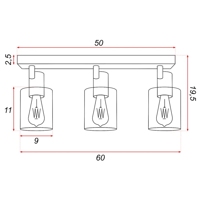 lampa do jadalni loft czarna szklana