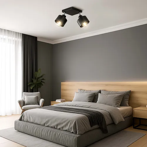 Lampa sufitowa LX-1130 w jadalni – dwupunktowe światło nad stołem