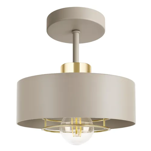 Wisząca lampa beżowa LEDLUX w salonie