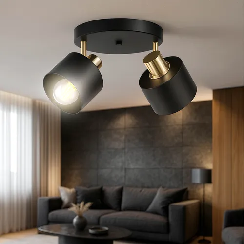 aranżackja lampy w salonie w nowoczesnych wnętrzu