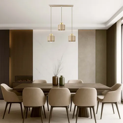 Lampa sufitowa złota LX-1035 w różnych pomieszczeniach