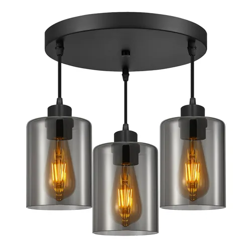 Lampa 3xE27 nad stołem / wyspą – aranżacja nowoczesna