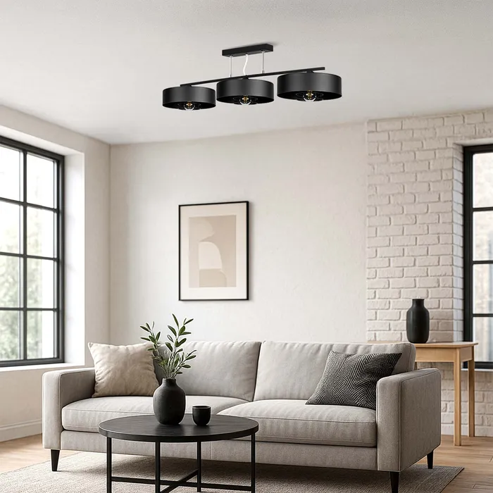 aranżacja lampy sufitowej LEDLUX 3xE27