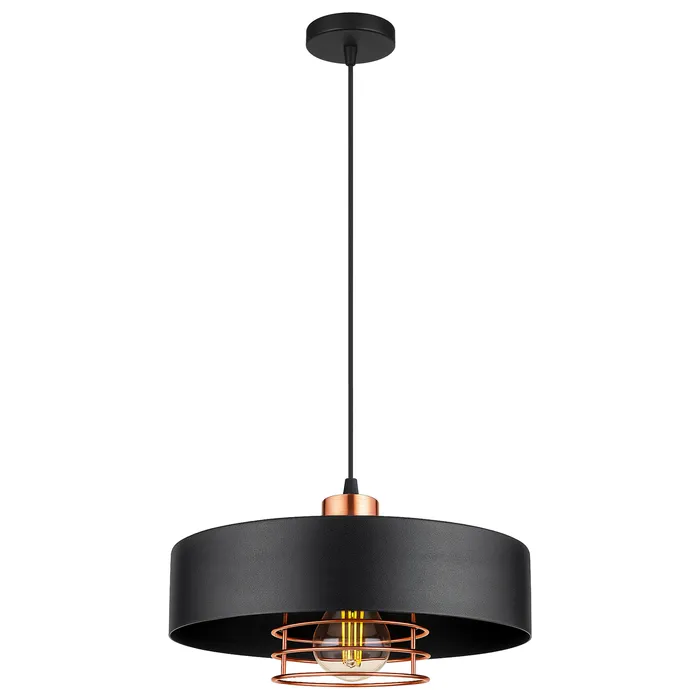 lampa metalowa loft czarna 