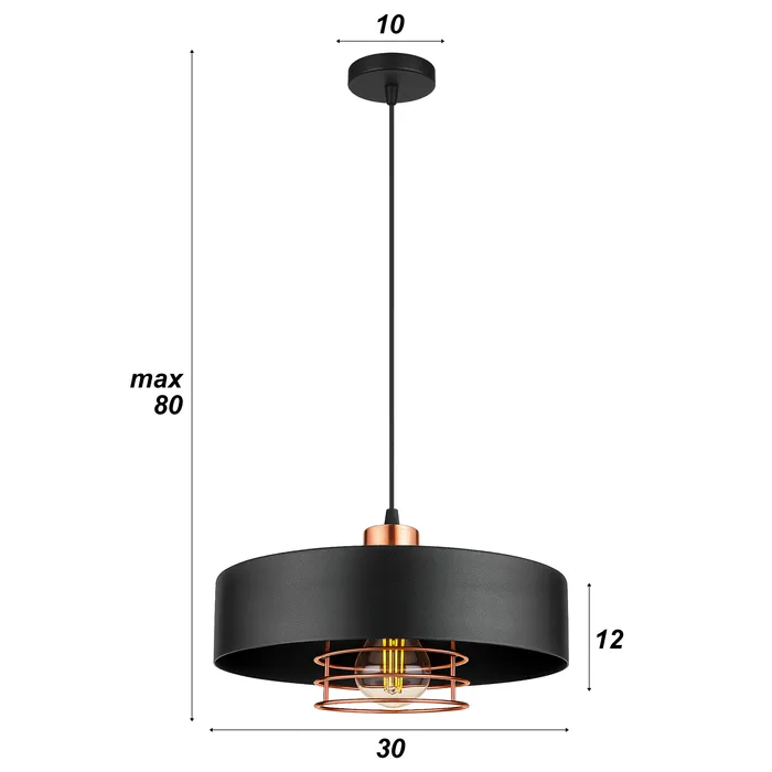 wymiary lamy sufitowej