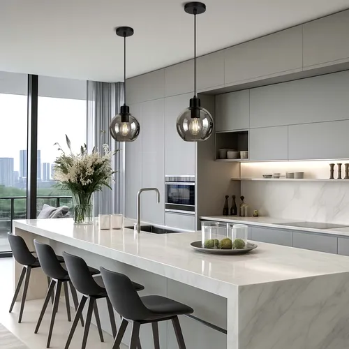 Aranżacja: pojedyncza kula w ciągu komunikacyjnym lub holu