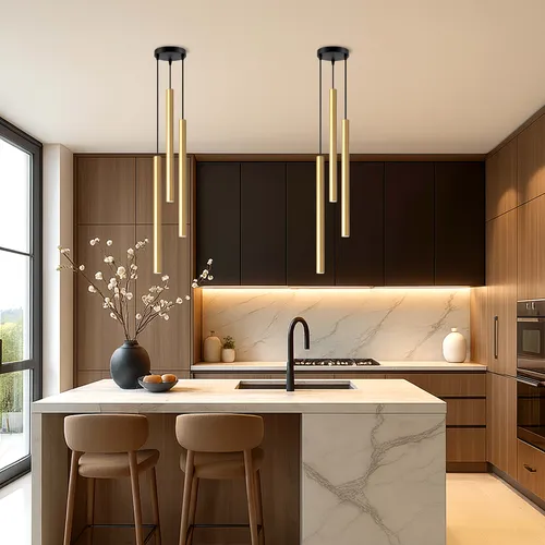 Lampa wisząca 3x G9 – aranżacja nad stołem, wyspą i w salonie