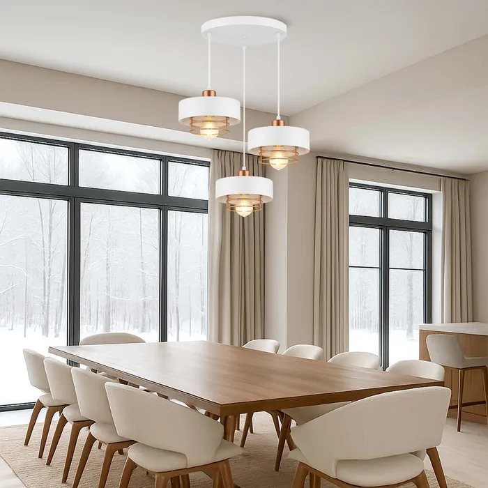 aranżacja lampy sufitowej LEDLUX 3xE27