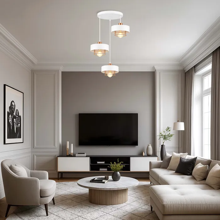 aranżacja lampa wisząca sypialnia