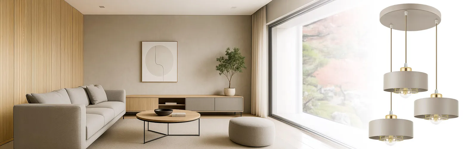 Lampa sufitowa kaszmirowa