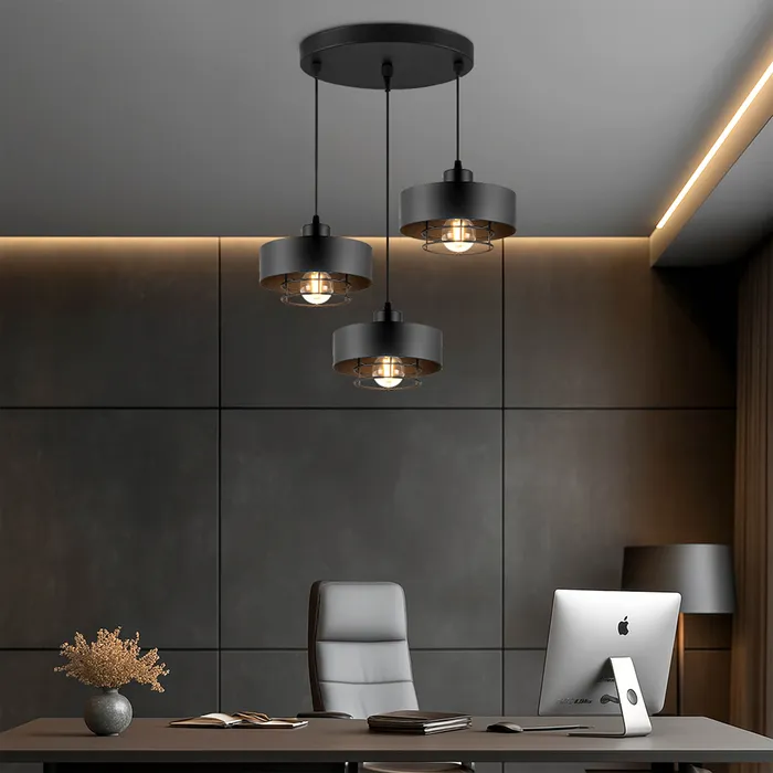 lampa wisząca do salonu LEDLUX 3xE27