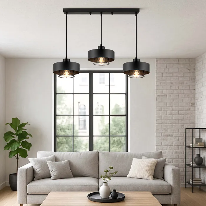 lampa wisząca do salonu LEDLUX 3xE27