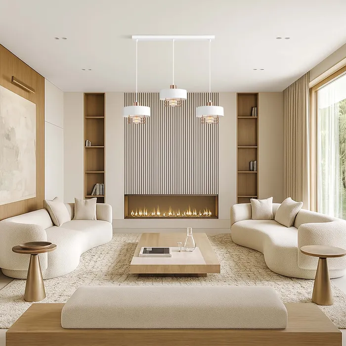 aranżacja lampy sufitowej LEDLUX 3xE27