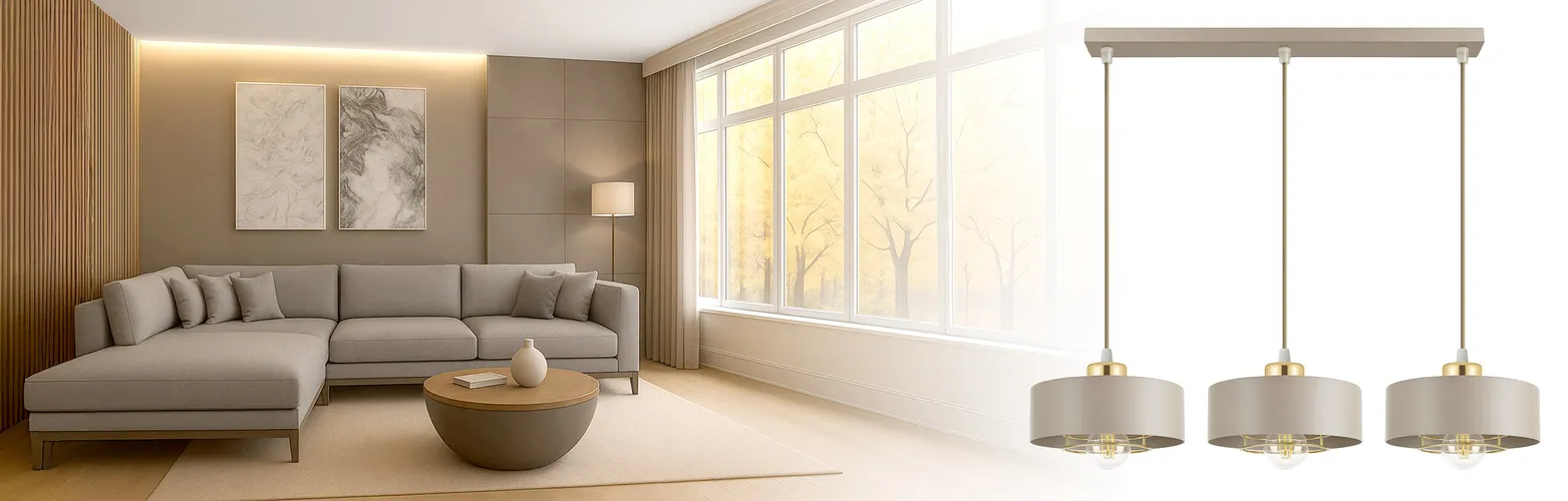 Lampa sufitowa kaszmirowa