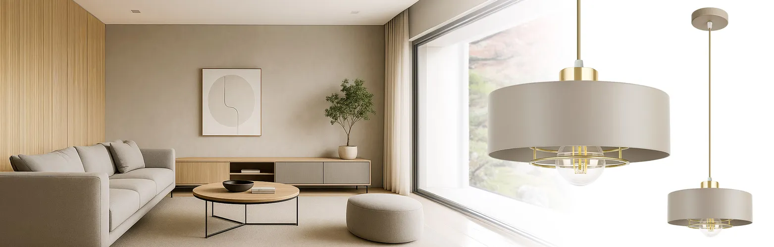 Lampa sufitowa kaszmirowa