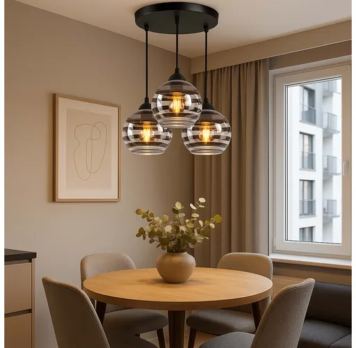 lampa wisząca do salonu LEDLUX 3xE27