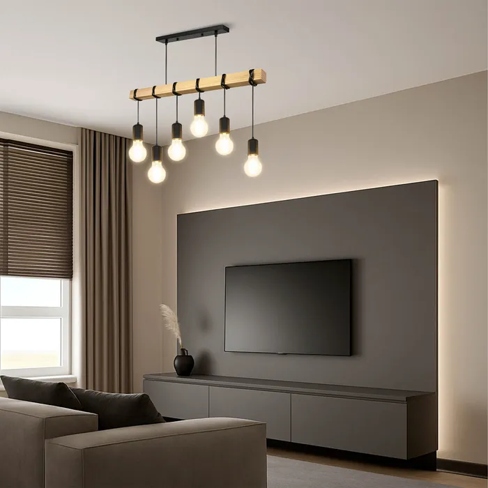 aranżacja lampy sufitowej LEDLUX 3xE27