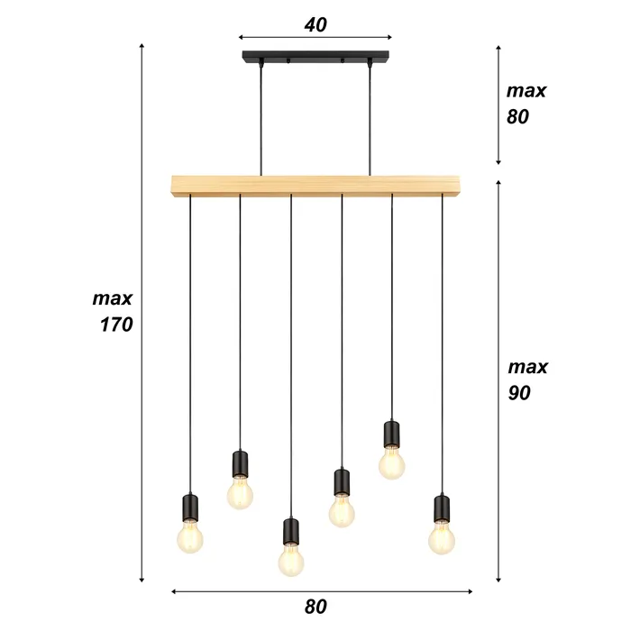 lampa do jadalni loft biała 3xE27