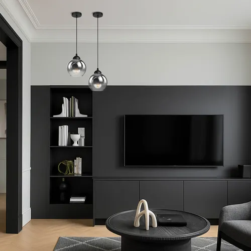 Wisząca lampa czarna LEDLUX LX1328