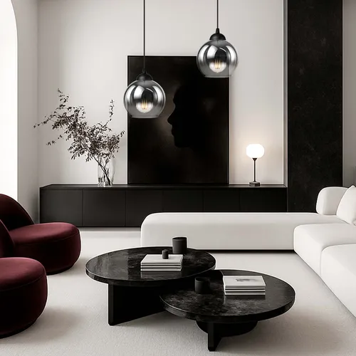 LAmpa sufitowa szklana kula