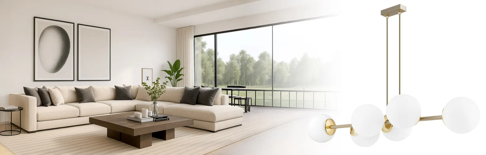 Lampa sufitowa kaszmirowa