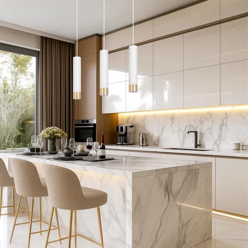 Opinie o lampie wiszącej tuba biało-złota LEDLUX