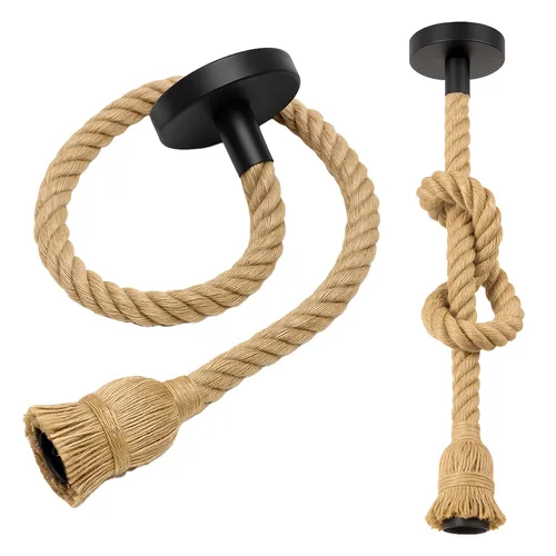 Wisząca lampa jutowa Lx1435